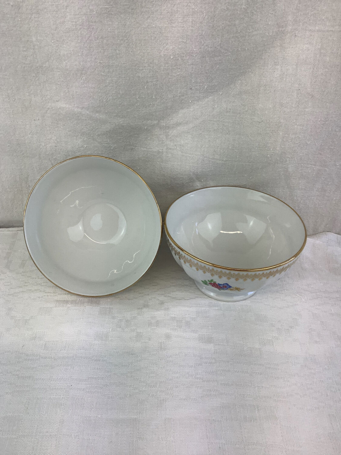 Duo of bowls Porcelaine france Limoges