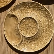 5 asparagus plates in earthenware Manufacture de Gien