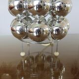 "Half spheres" lamp in chrome polycarbonate 70s