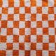 Orange Moroccan rug in natural wool, 250cm x 150cm