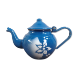Enamelled tin teapot