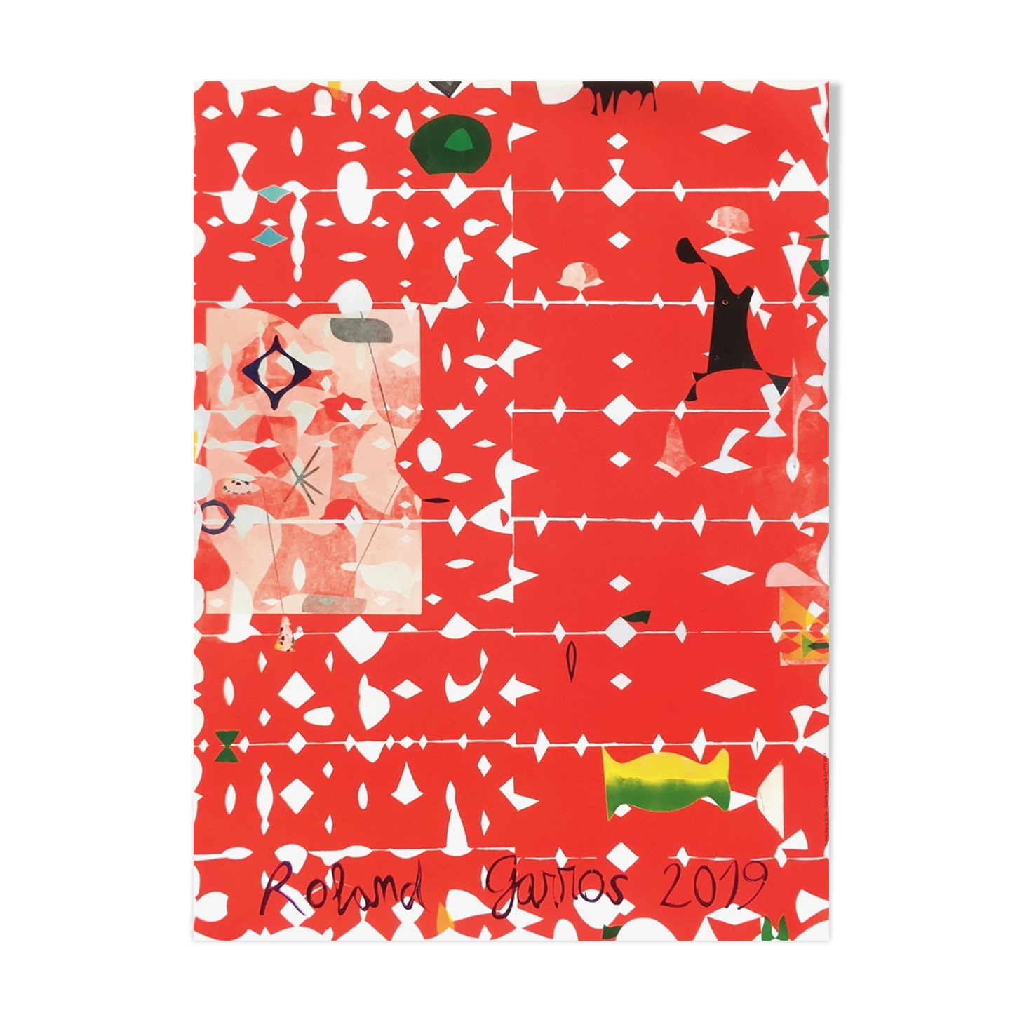 Official poster Roland Garros 2019 by José Maria Sicilia