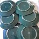 Set of 6 large octagonal plates from Salins, dimensions: diameter - 30 cm -