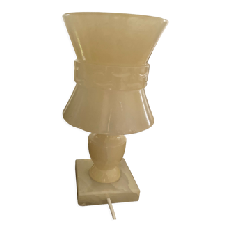 Alabaster bedside lamp