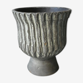 Terracotta pot cover from the 60s, Artesania Andorrana