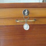 Mahogany curtain binder