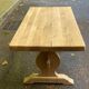 Renovated 19th century solid oak monastery dining table 200cm