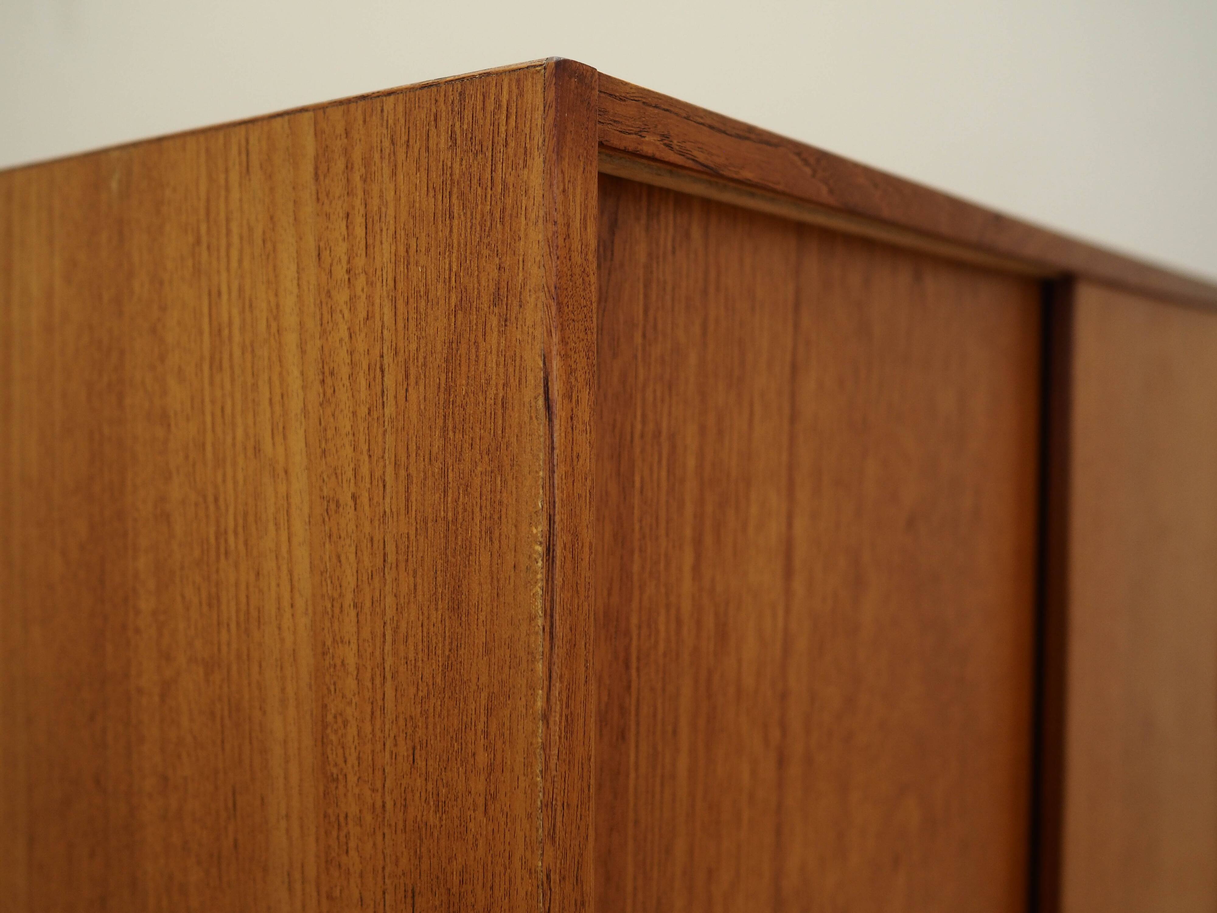 Teak cabinet, Danish design, 1970s, production: Denmark