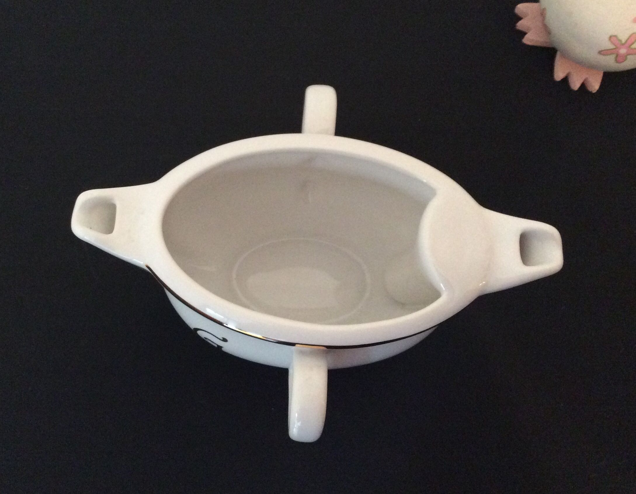 Sausage with Fat/Lean Porcelain Separator REVOL - Vintage