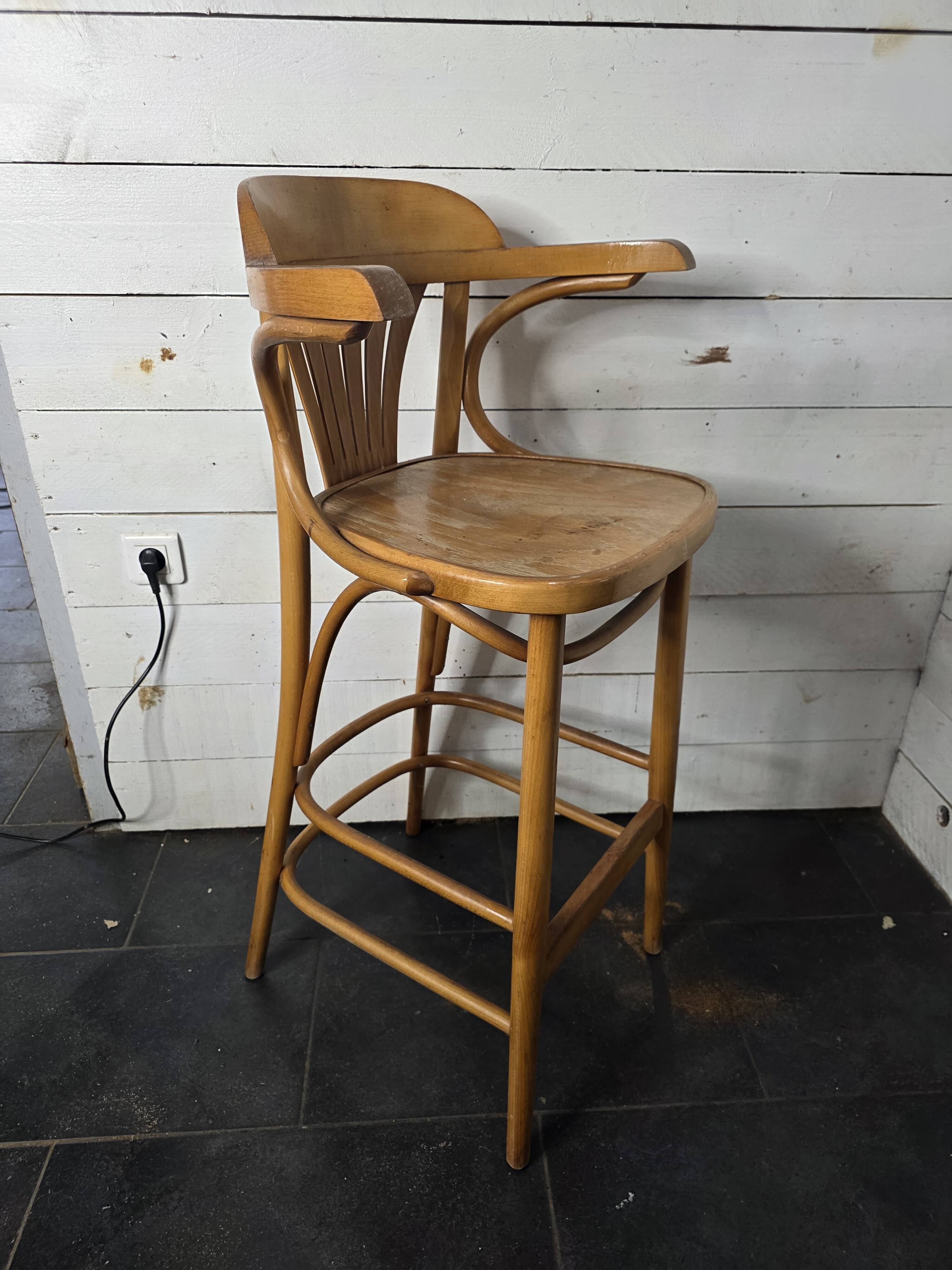 Bentwood bistro stool