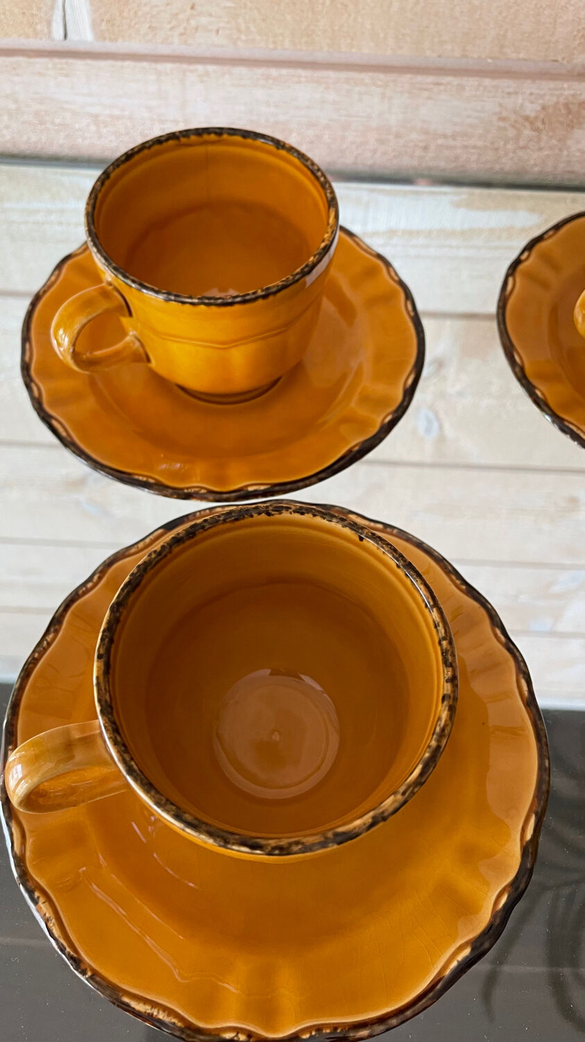 Pagnossin mustard yellow coffee cup