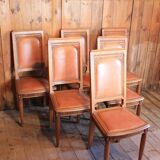 Suite of 6 art-deco chairs