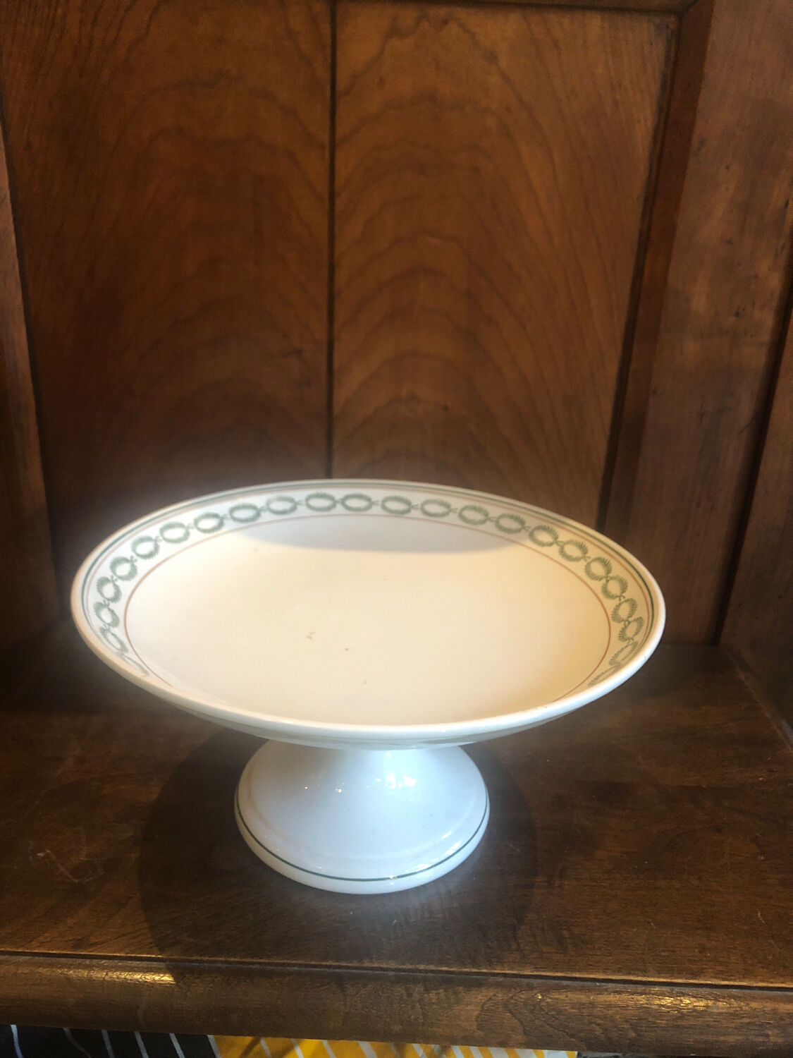 Dish on pedestal Saint Amand