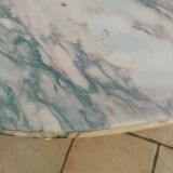 Table basse ancienne style louis xvi avec plateau marbre