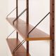 Danish vintage teak shelving unit, 1960s