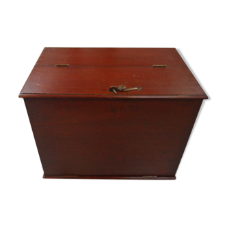 Vintage wooden notary mail box