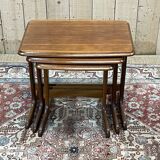 Suite of teak nesting tables from the 70s