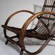 Pair of Sculptural Dutch Rattan Lounge Armchairs, Mid-Century Modern, 1960s