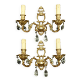 Pair of sconces with Louis XV style tassels