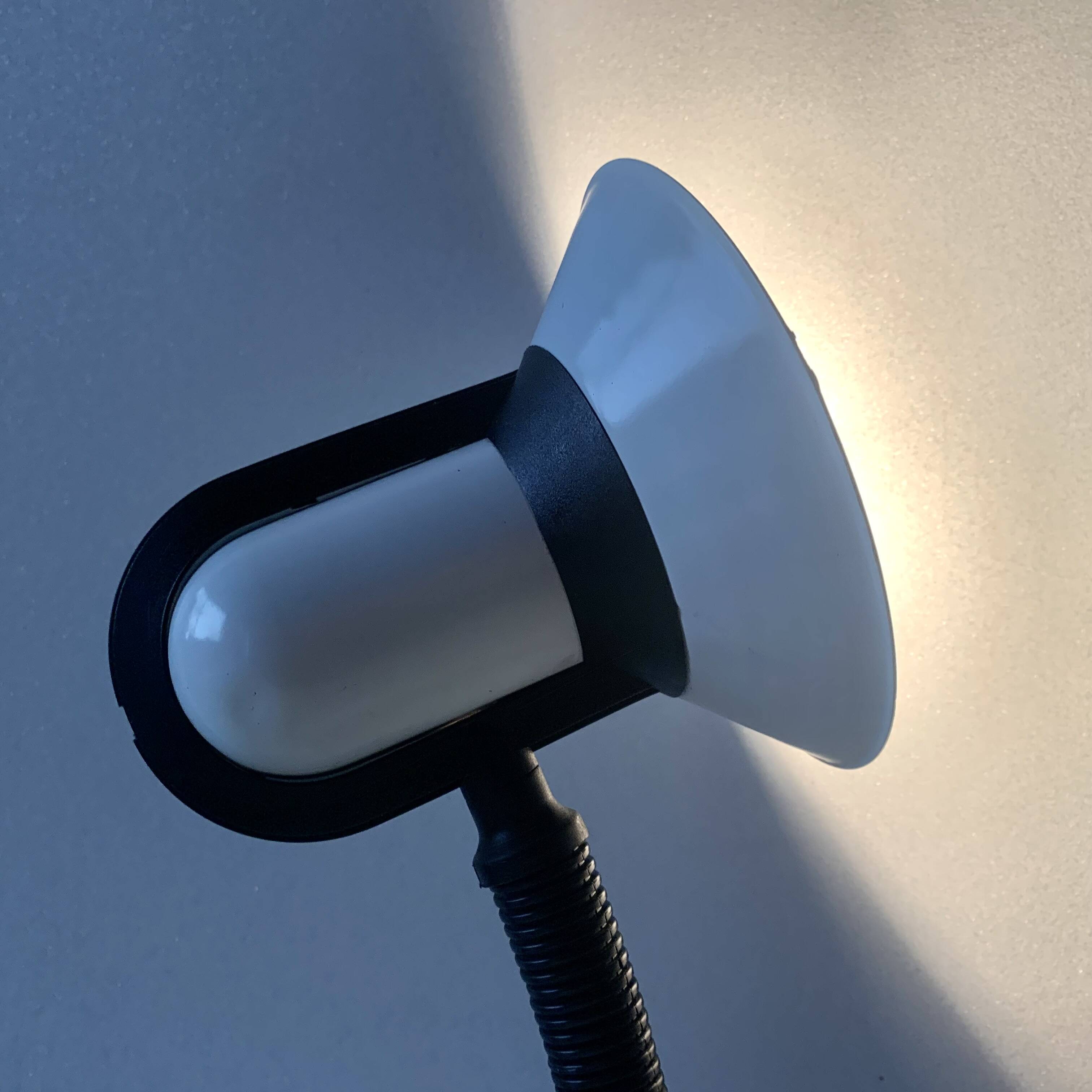 Fase vintage black and white desk lamp