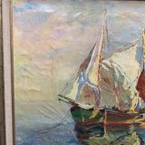 Seascape. In the style of impressionism.