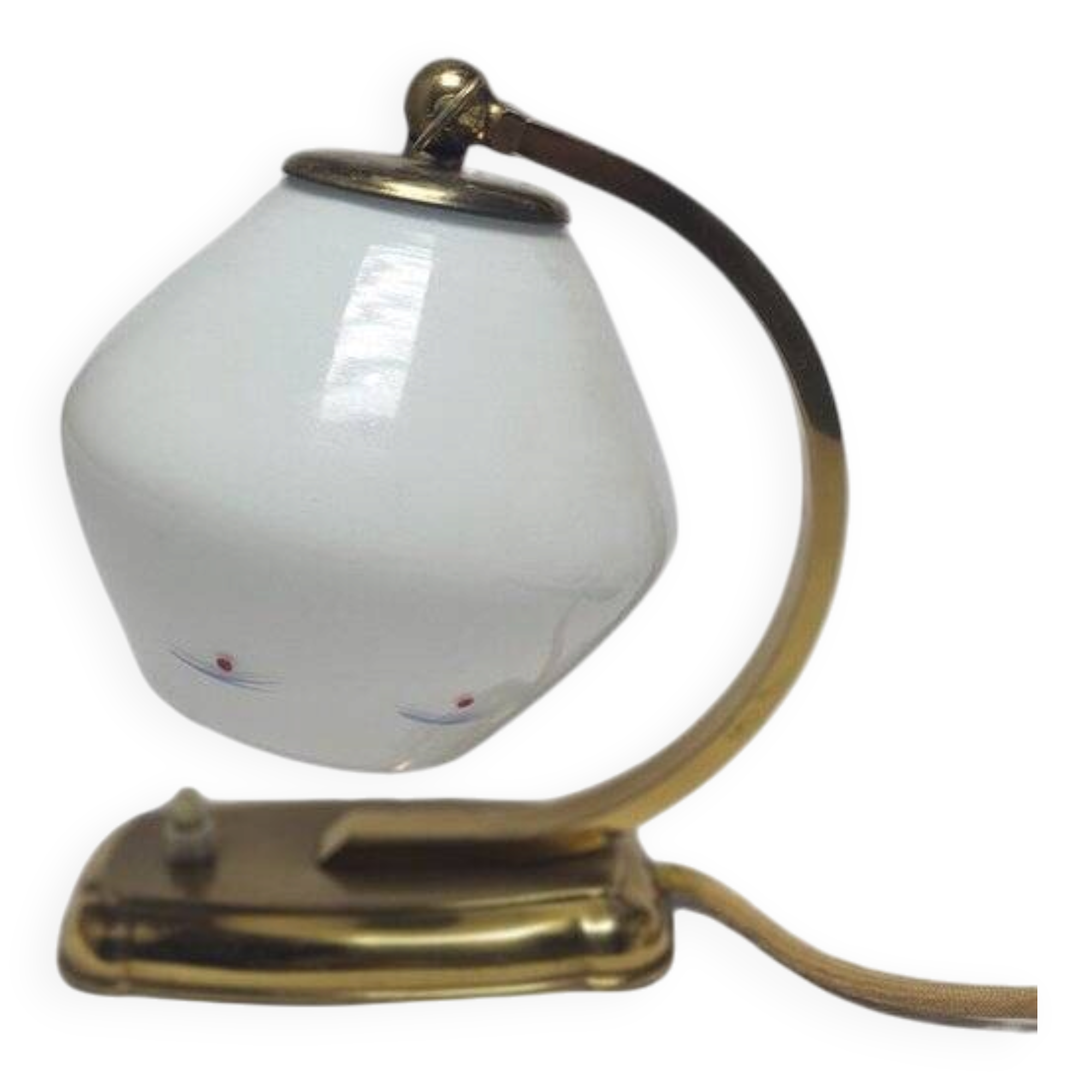 Art Deco bedside lamp, Belgium, 1950s