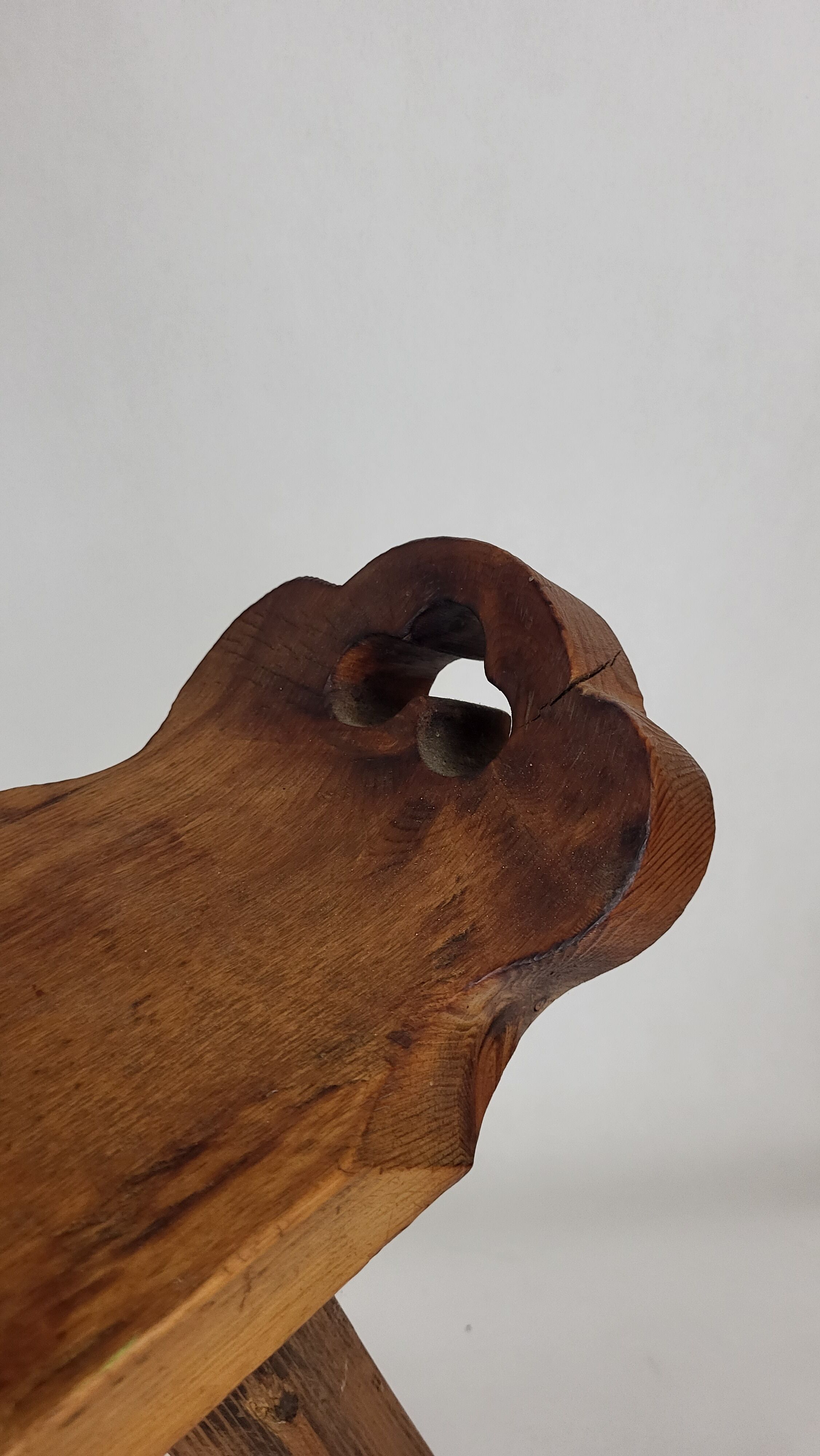 Brutalist tripod stool / chair