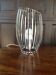 Cylinder design lamp with brushed metal blade