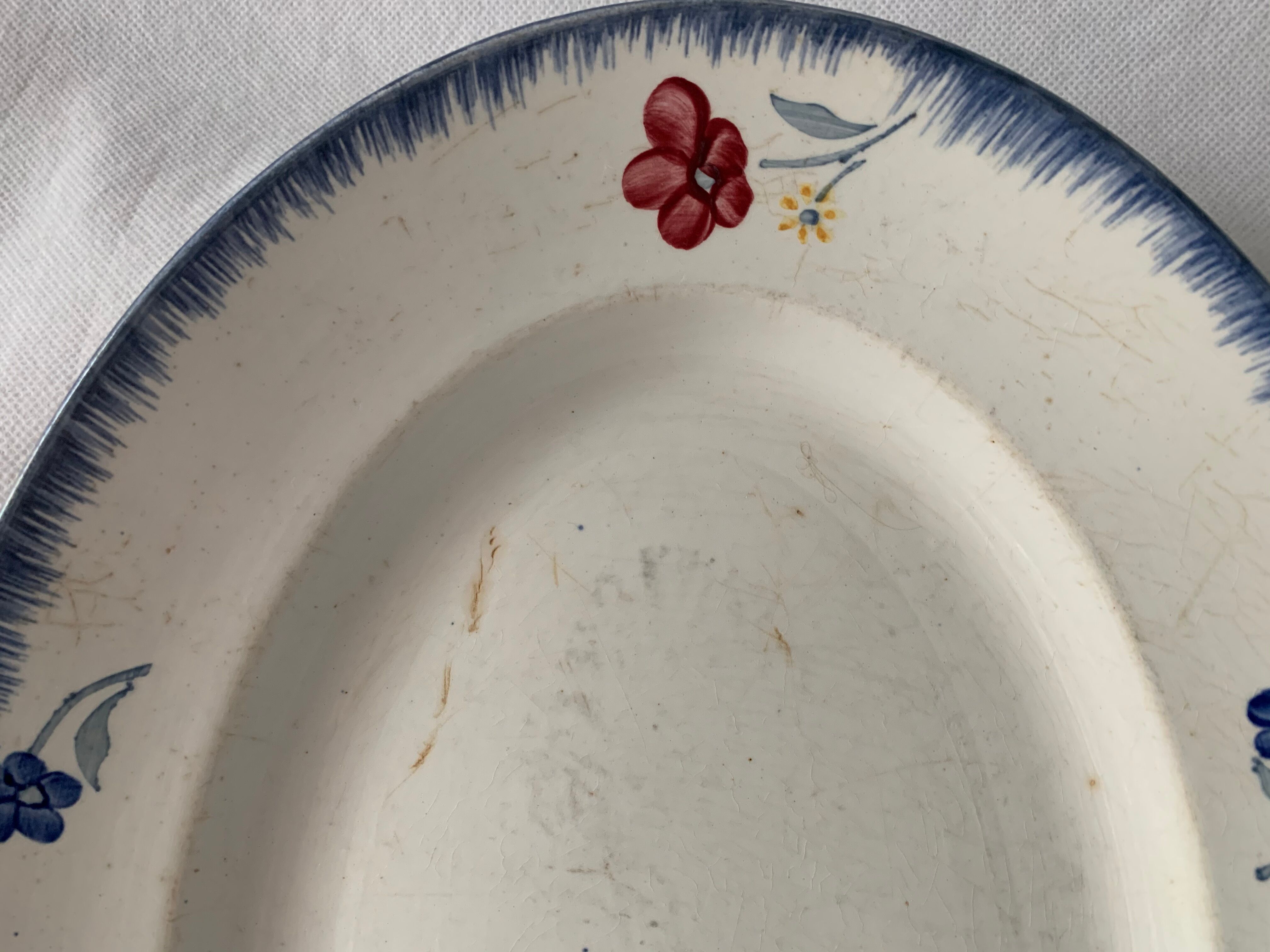 Set de 2 plats Mary Lou Digoin Sarreguemines 20 ème siècle