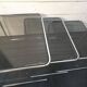 Nesting tables in chromed metal with smoked glass tops from the 1970s