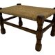 Vintage Stool cane small Stool Mid Century Ottoman 60's design