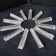 Set of 12 Hungarian Crystal knife rests, triangular shape