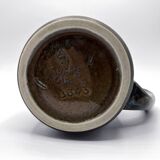 Mug/tasse en grès • Søholm • Série bleue d'Einar Johansen • Danemark 60s