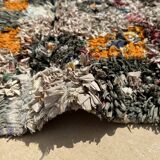 Tapis Berbère Boucherouite coloré - 129 x 160 cm