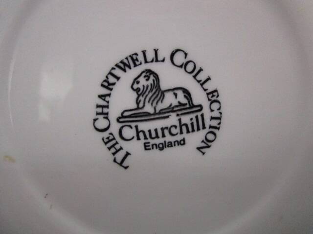 6 dessert plates The Chartwell Collection - Churchill England