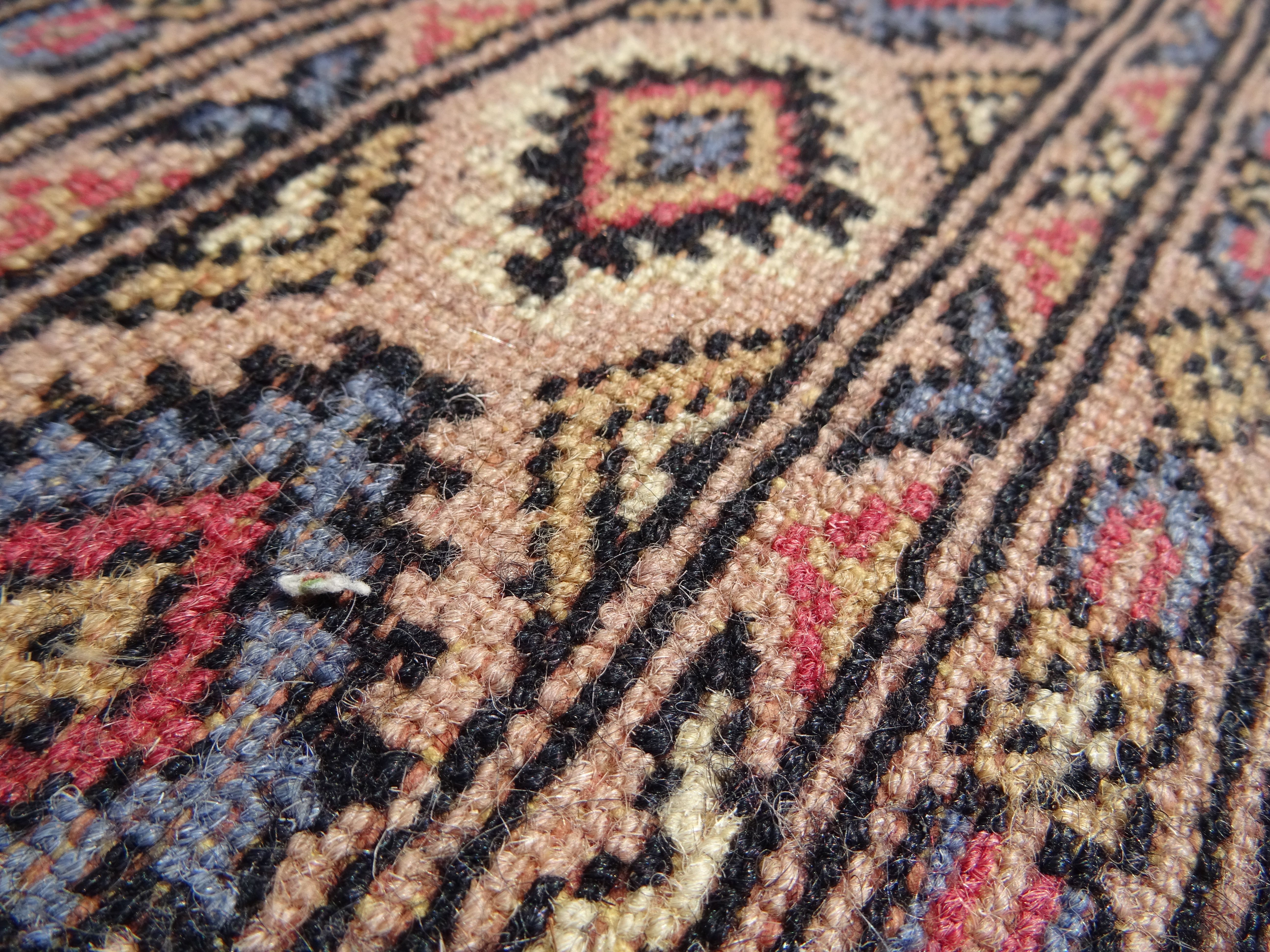Pakistani carpet Bukhara handmade wool signed