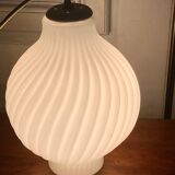 Pleated opaline ceiling circa 1950