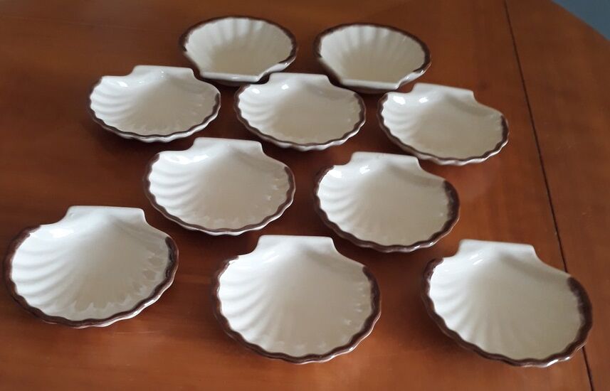 Set scallops - Ceramics - 80s