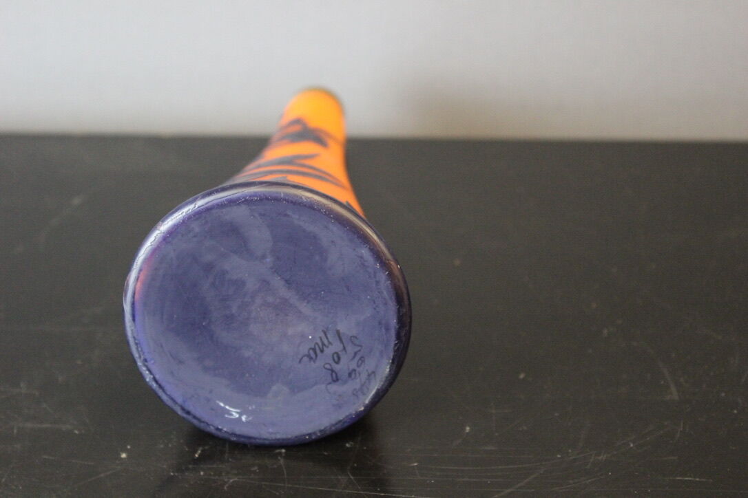 Glass paste vase by Richard circa 1920