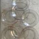 Lot de 7 assiettes transparentes