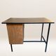 Bureau en métal, bois et formica