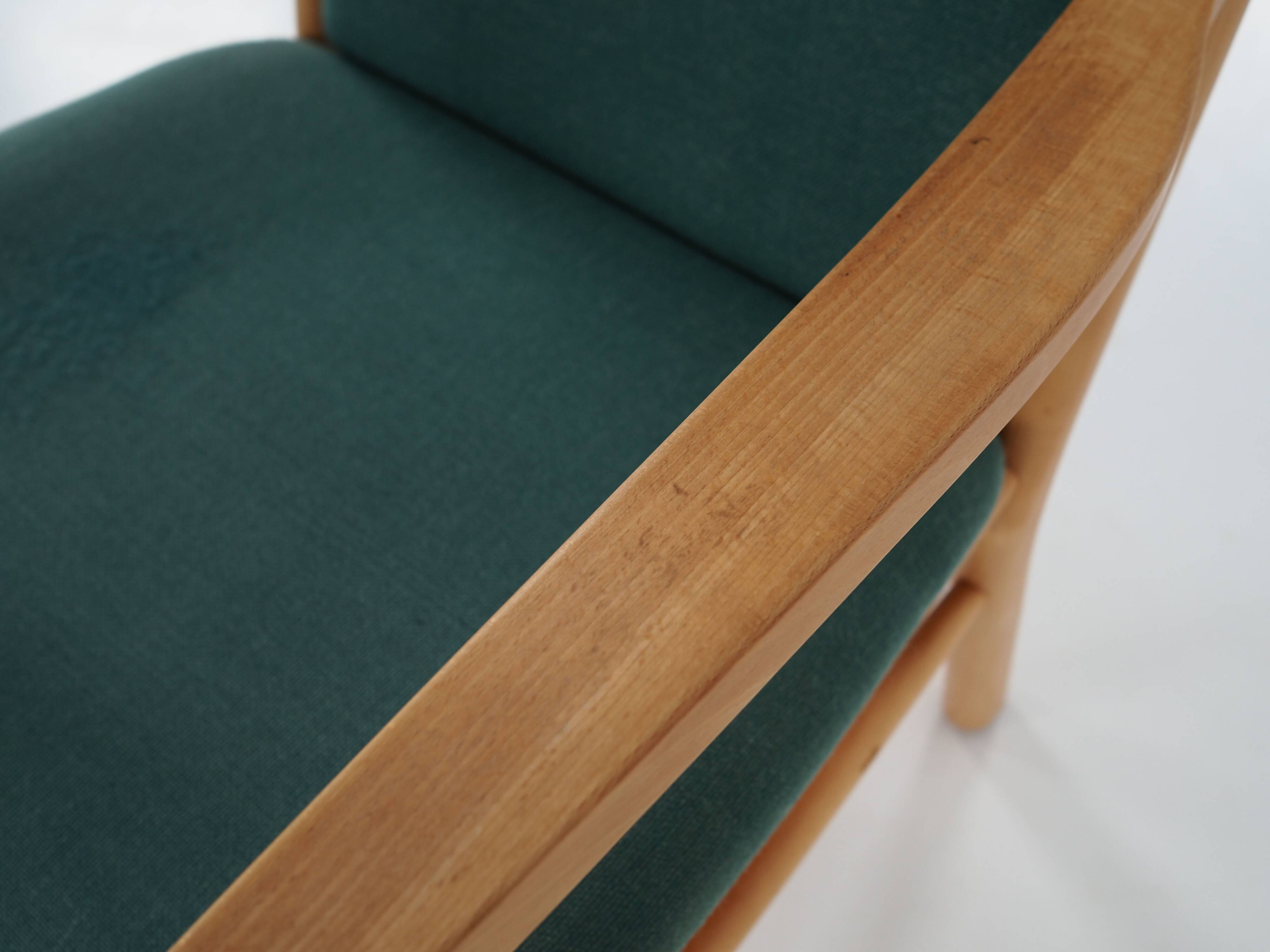 Beech armchair, Danish design, 1970s, designer: Erik Ole Jørgensen, manufacture: Tarm Stole & Møbelf