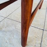 Teak coffee table in Scandinavian style, circa 1960s.