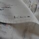 Old linen tablecloth and napkins