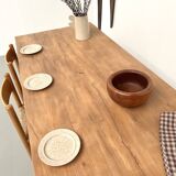 Solid beech farmhouse table