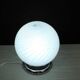 Mid Century Swirl Murano Table Ball Lamp with Chrome base