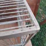large wooden and iron birdcage 1930s