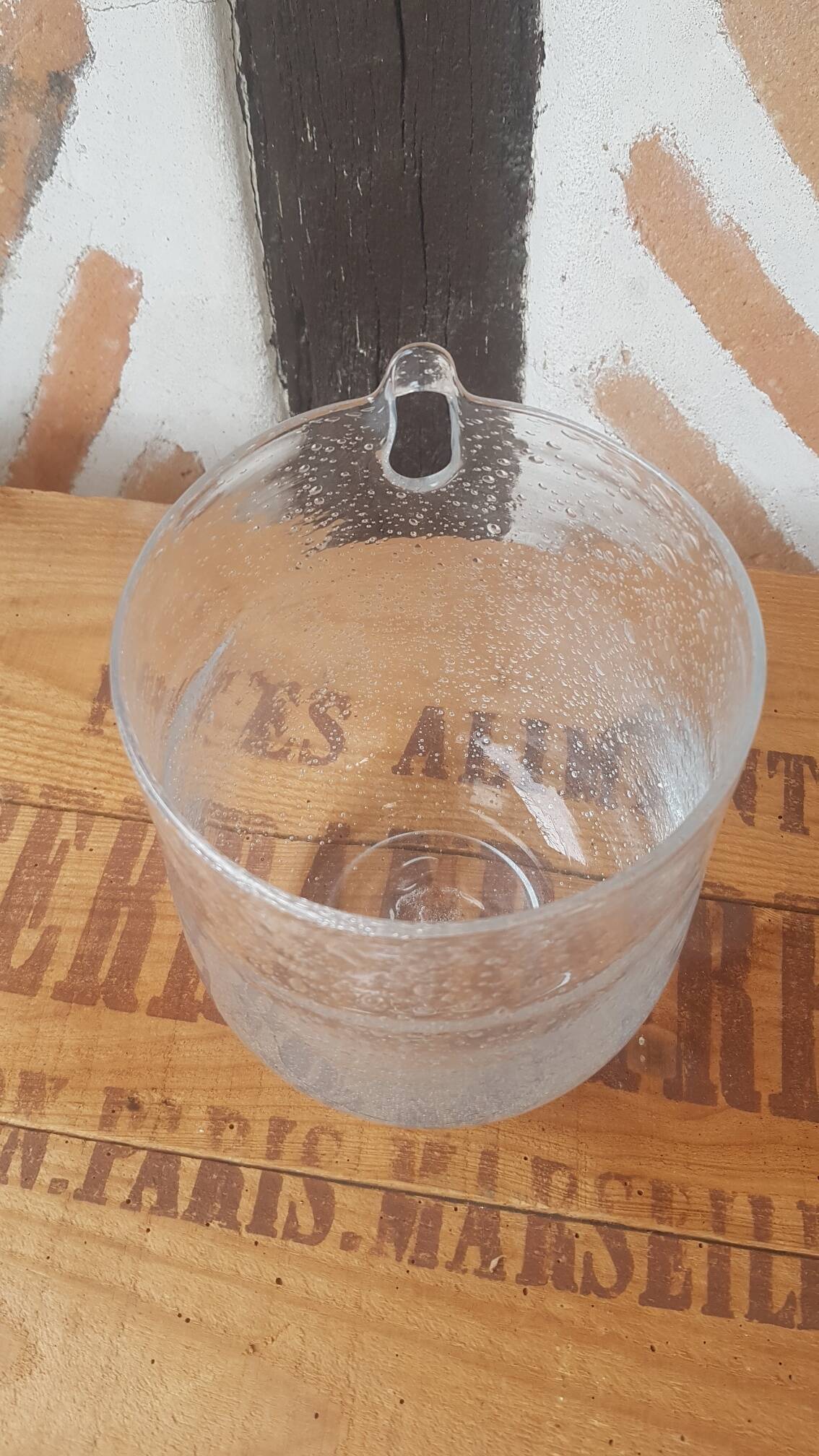 Bubble glass terrarium vase