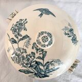 Longwy soup tureen with botanical decor