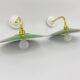 Enamelled sheet metal wall lights